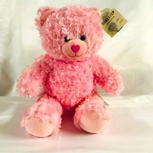 Build A Bear “Pink Roses” Stuffed Cuddles Valentines day  💖 Gift Teddy Bear